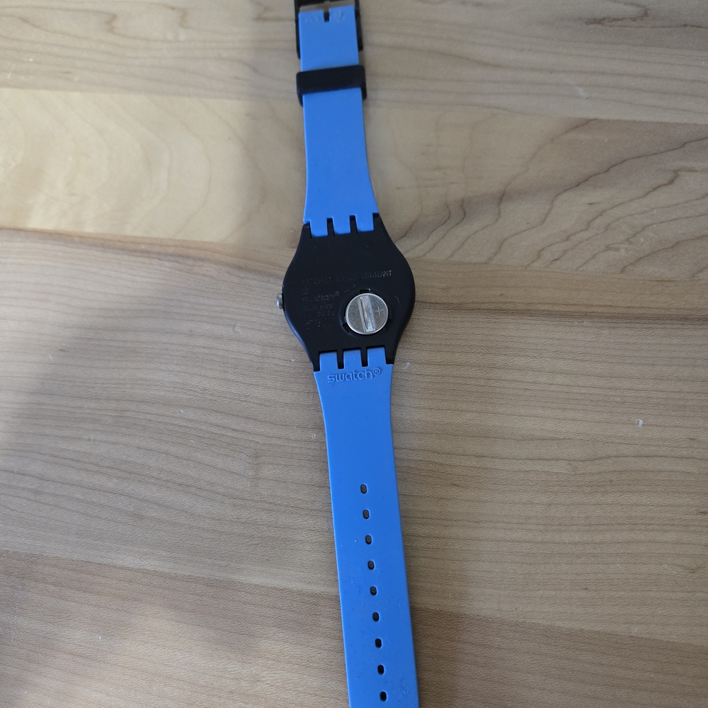 Swatch Blue and Black Smartwatch - Picture 7 of 10